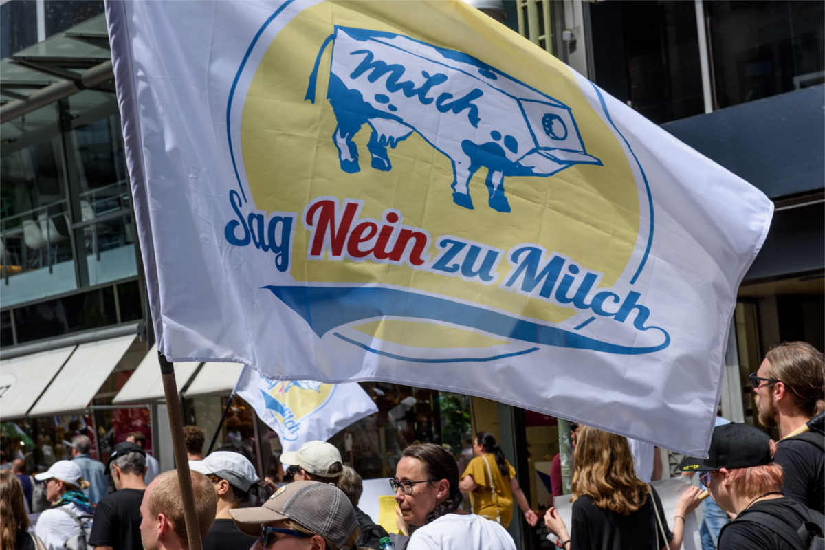 Demo "Sag Nein zu Milch" 2019