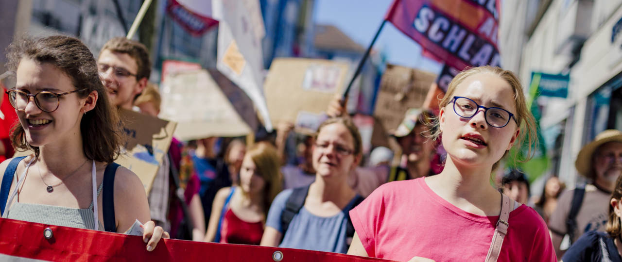 Demo zur Schließung aller Schlachthäuser