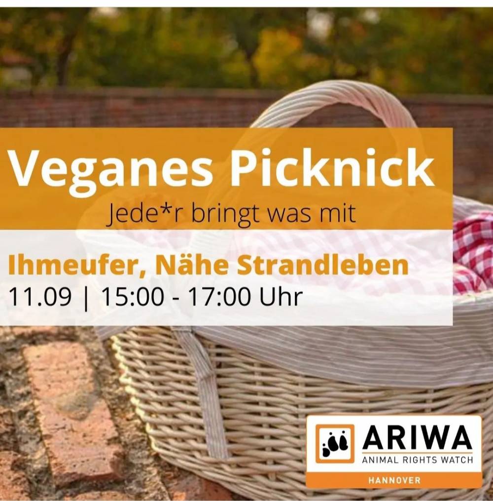Veganes Mitbring-Picknick: 11. September 2022 - Ihmheufer, Hannover