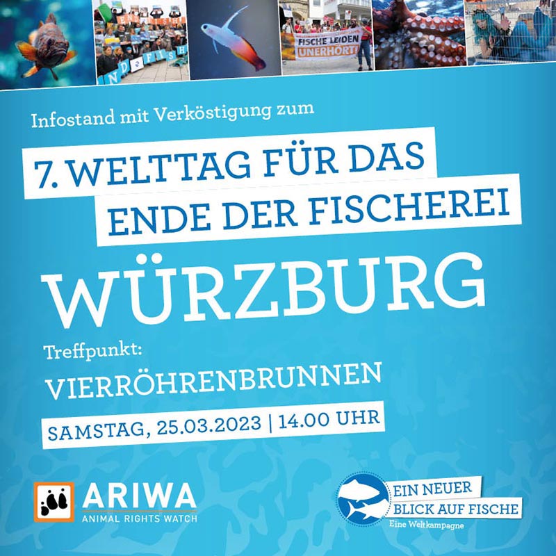 7. Welttag für das Ende der Fischerei: Würzburg (Sa, 25.03.2023 - 14:00 Uhr)