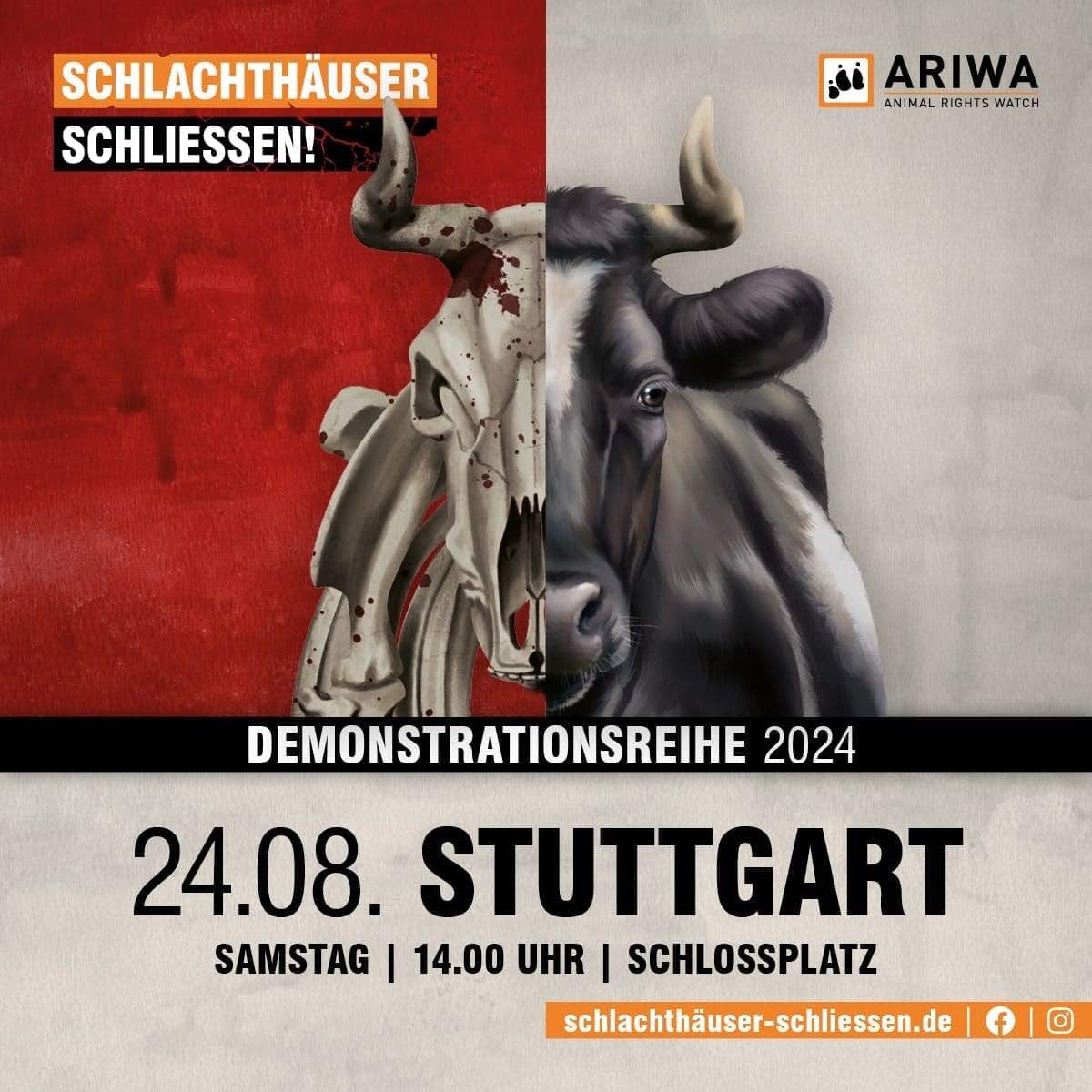 Stuttgart für die Schließung aller Schlachthäuser