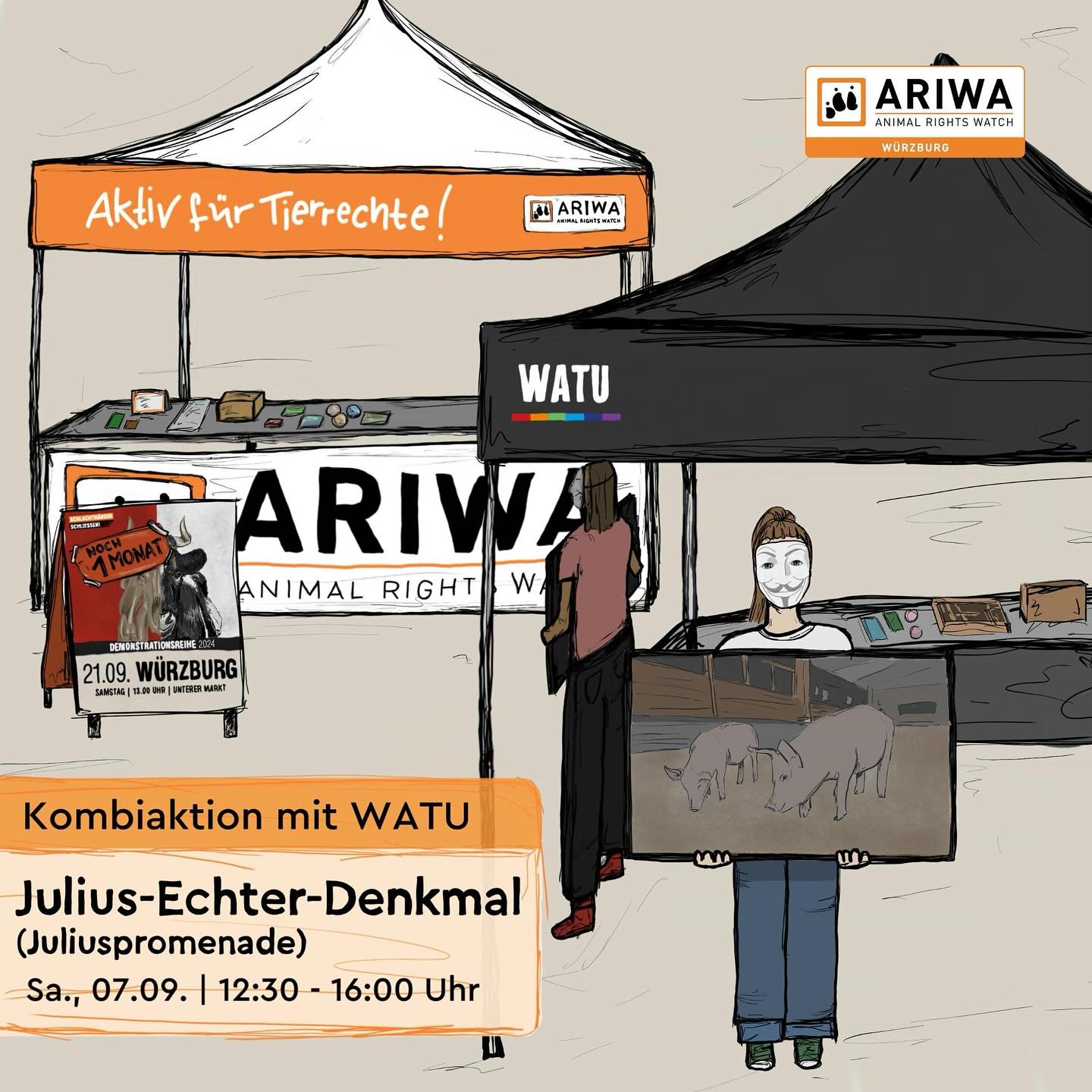 Würzburg | "CO2-Betäubungs-Videoaktion mit WATU"