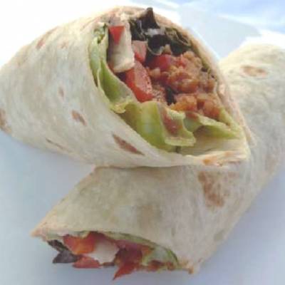 Essens- und Infostand beim Gmünder Kunsthandwerkermarkt