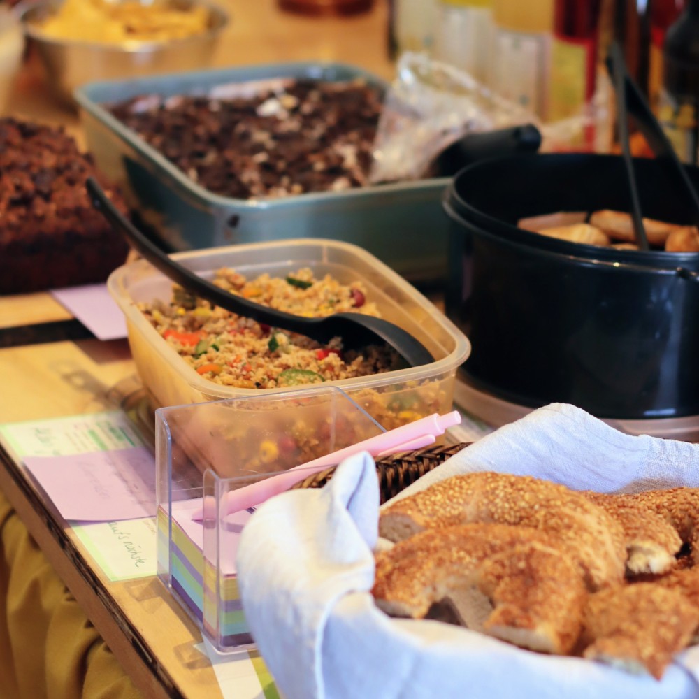 Veganer Mitbringbrunch und Planungstreffen