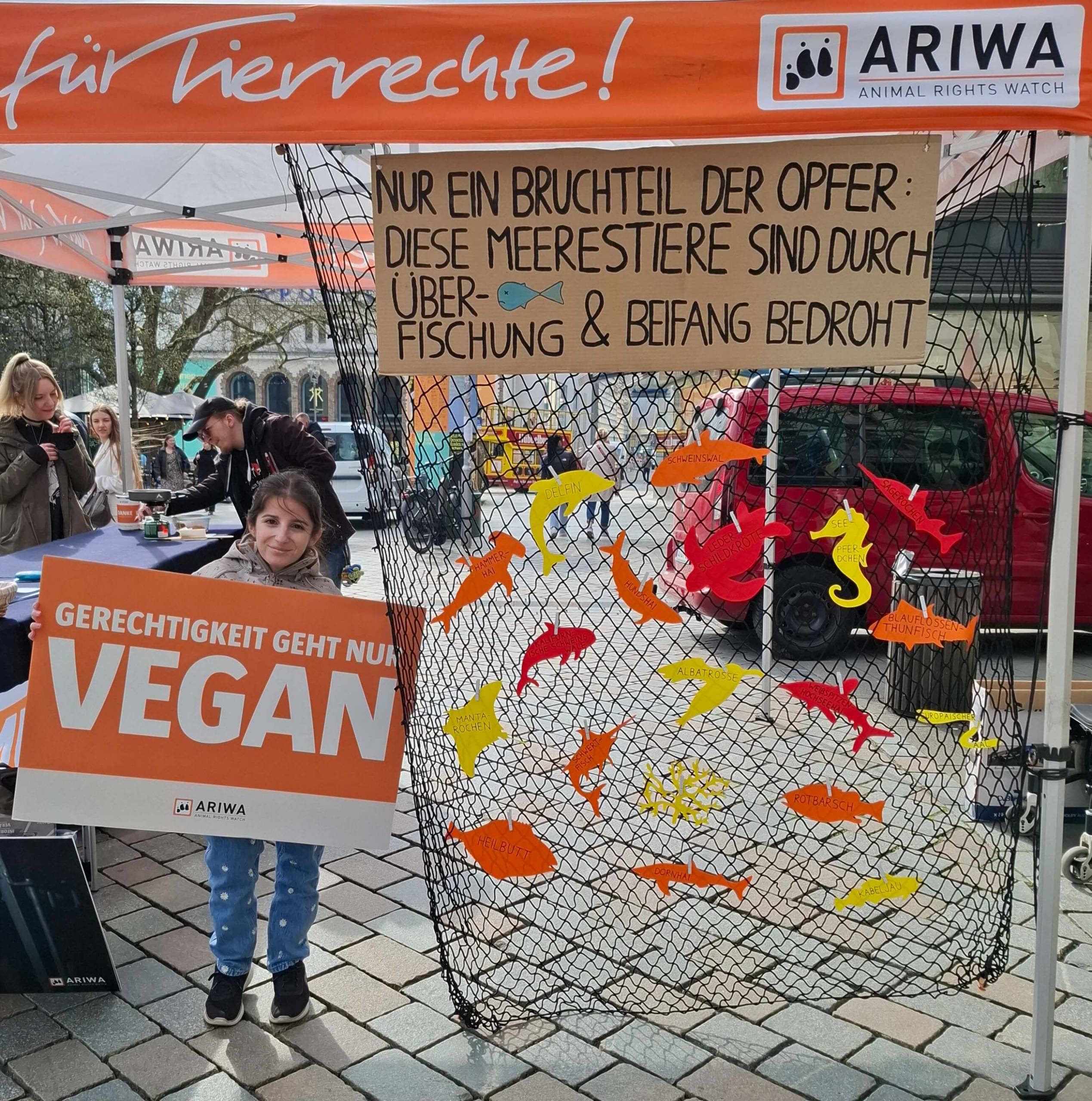 Aktion zum "Welttag zum Ende der Fischerei"